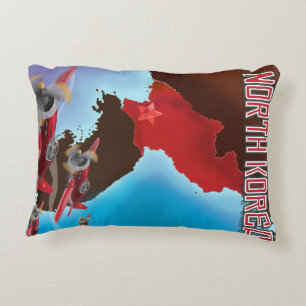 South Korea Vintage travel poster Decorative Cushion