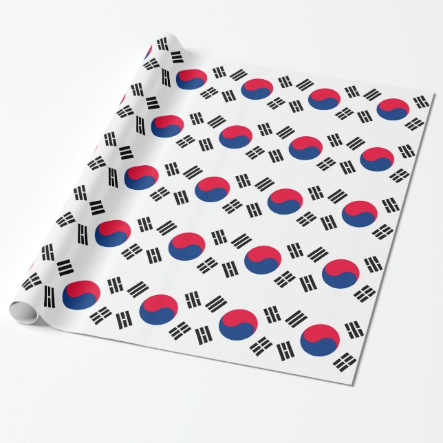 South Korea Wrapping Paper (Unrolled)