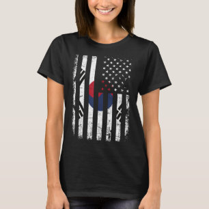 South Korean American Flag South Korea America Pri T-Shirt