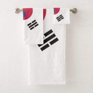 South Korean flag Bath Towel Set
