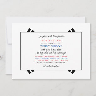 South Korean Flag, Flag of South Korea Wedding Invitation