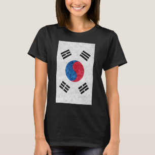 South Korean Flag For Koreans Vintage Flag Of Sout T-Shirt
