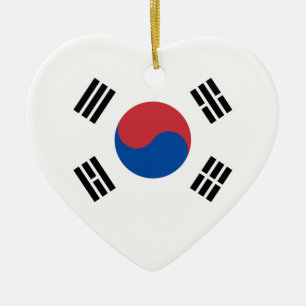 South Korean Flag - Korea - Taegeukgi - 대한민 Ceramic Ornament