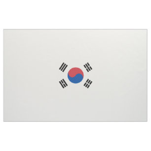 South Korean Flag - Korea - Taegeukgi - 대한민 Fabric