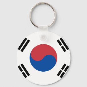 South Korean Flag - Korea - Taegeukgi - 대한민 Key Ring
