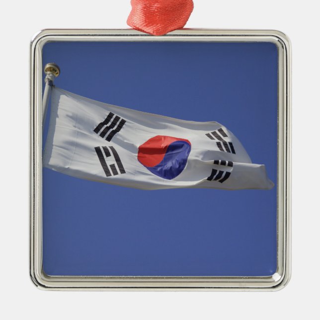South Korean Flag Metal Ornament (Front)