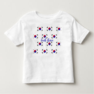 South Korean Flag Patterned Toddler T-Shirt