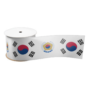 South Korean flag Satin Ribbon