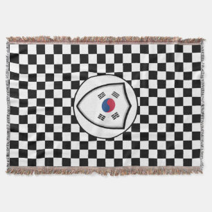 South Korean flag Throw Blanket