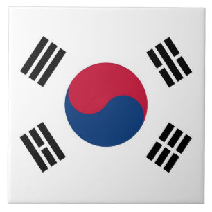 South Korean Flag Tile