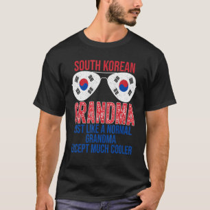 South Korean Grandma South Korea Flag Sunglasses T-Shirt