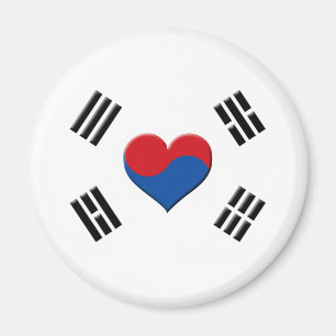 South Korean Heart Magnet