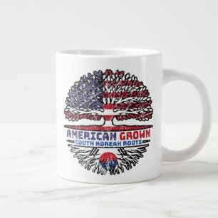 South Korean South Korea US American USA United Large Coffee Mug