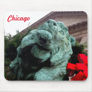 South Lion at the Art Institute of Chicago Mouse Pad