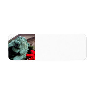 South Lion at the Art Institute of Chicago Return Address Label