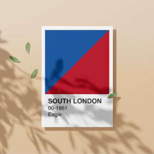 South London Eagle - White Border Poster