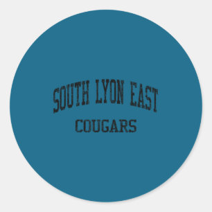 South lyon east high school hs south lyon mi classic round sticker