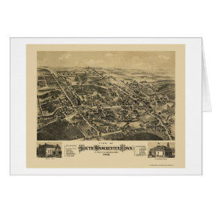 South Manchester, CT Panoramic Map - 1880