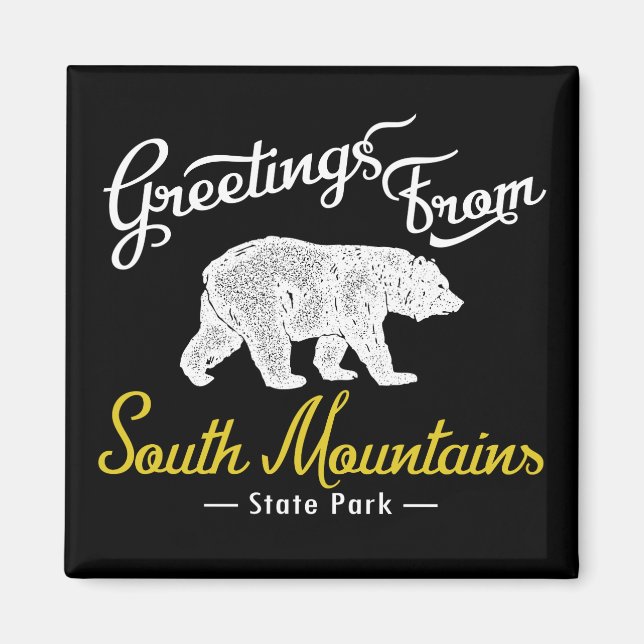 South Mountains State Park Bear Magnet (Front)
