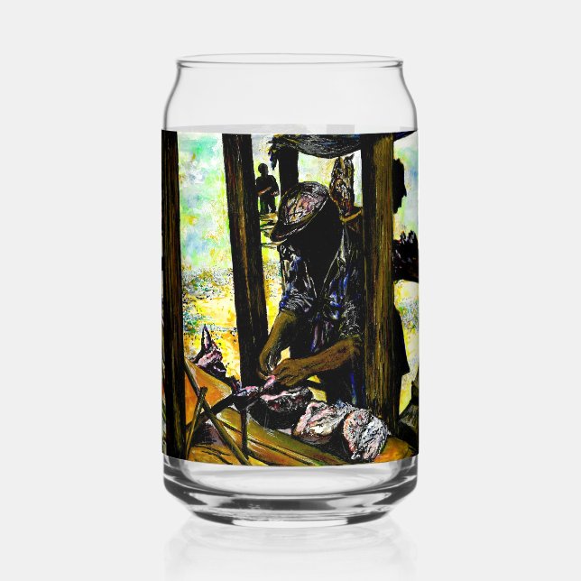 South of Heaven, West of Hell Can Glass (Front)