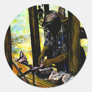 South of Heaven, West of Hell Classic Round Sticker