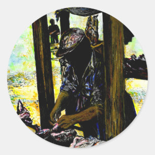 South of Heaven, West of Hell Classic Round Sticker