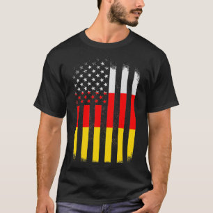 South Ossetia and America Flag  Ossetian American  T-Shirt