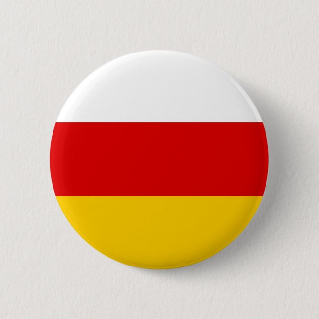 South Ossetia Flag 6 Cm Round Badge (Front)
