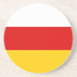 South Ossetia Flag Coaster<br><div class="desc">Patriotic flag of South Ossetia.</div>