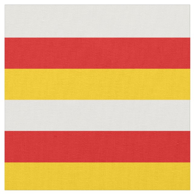 South Ossetia Flag Fabric (Close Up)