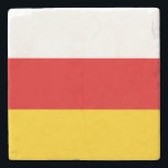South Ossetia Flag Stone Coaster<br><div class="desc">Patriotic flag of South Ossetia.</div>