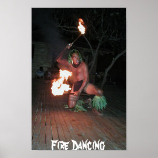 South Pacific Fire Dancer Poster