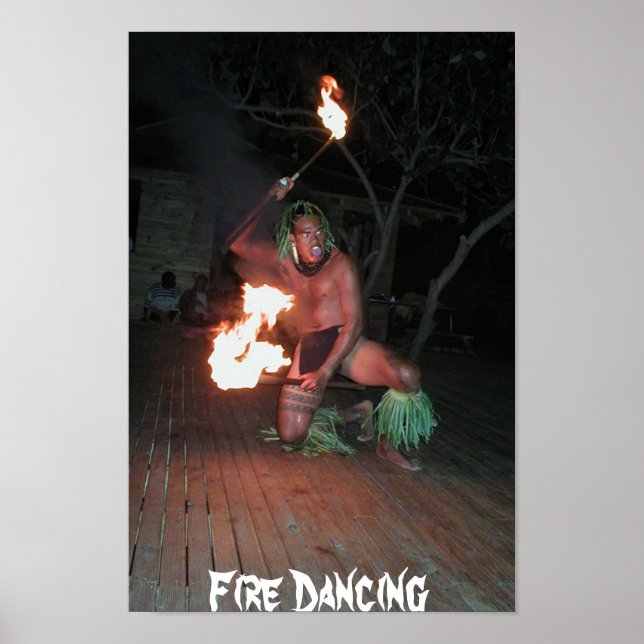 South Pacific Fire Dancer Poster (Front)