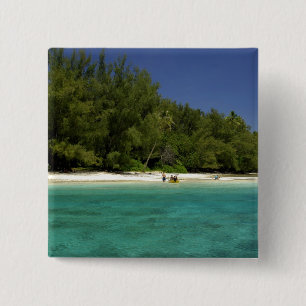 South Pacific, French Polynesia, Moorea 15 Cm Square Badge