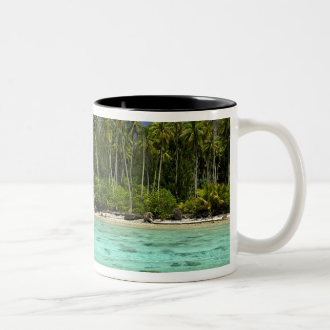 South Pacific, French Polynesia, Moorea 2 Two-Tone Coffee Mug (Right)