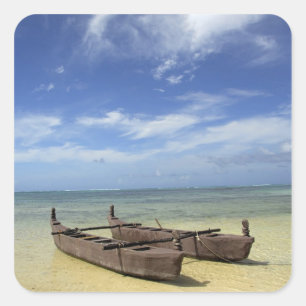 South Pacific, French Polynesia, Moorea. Square Sticker