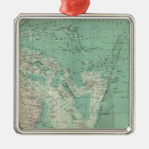 South Pacific Ocean Metal Ornament