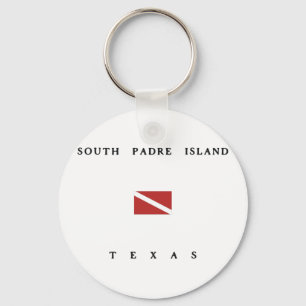South Padre Island Texas Scuba Dive Flag Key Ring