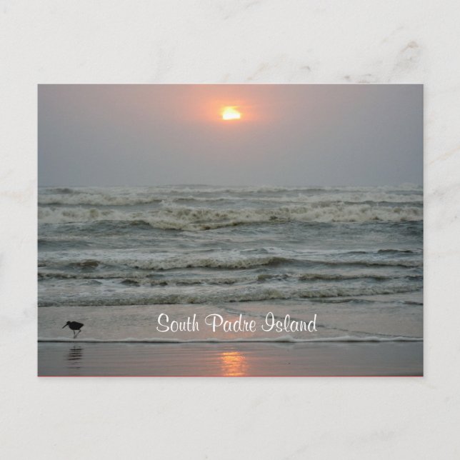 South Padre Island Texas Sunrise Post Card (Front)