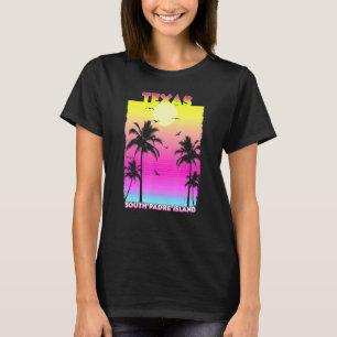 South Padre Island Texas Tx Summer Vintage Sunset T-Shirt