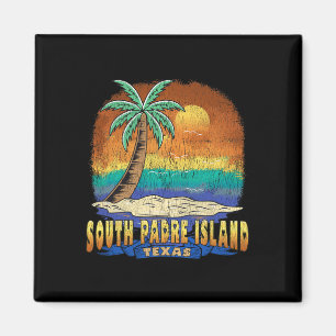 South Padre Island Texas Vintage Distressed Souven Magnet