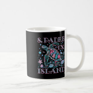South Padre Island Tx Turtle Lover Colorful Beach Coffee Mug