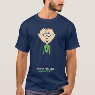 South Park Mr Mackey Drugs are Bad Mmmkay Pielated T-Shirt
