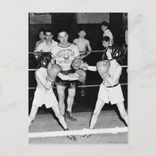 South Philly Boys Club Boxing, 1940s Postcard