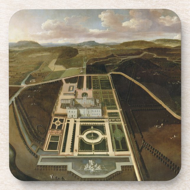 South Prospect of Hampton Court, Herefordshire, c. Coaster (Front)