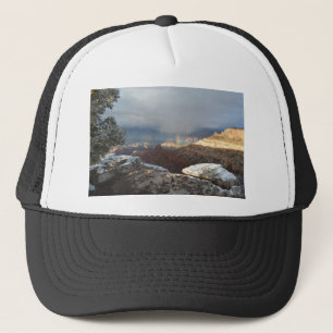 South Rim Grand Canyon Overlook Rainbow Trucker Hat