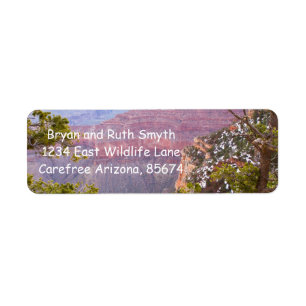 South Rim Grand canyon Return Address Label