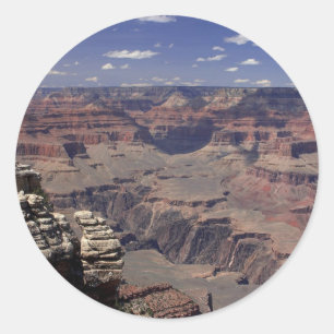 South Rim Of The Grand Canyon In Arizona Classic Round Sticker