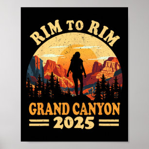 South Rim To North Rim Grand Canyon 2025 Hike In A Poster