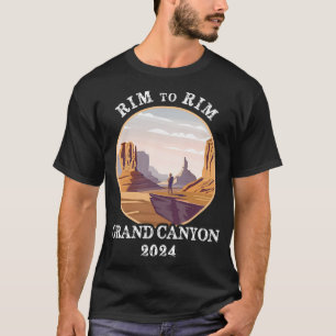 South Rim To North Rim Grand Canyon National Park T-Shirt